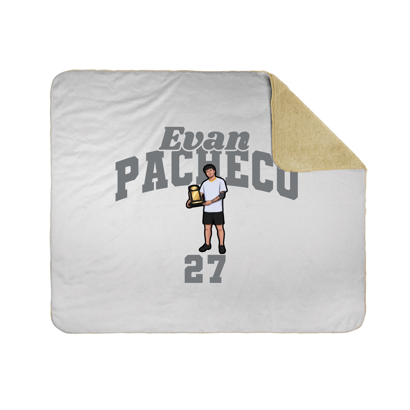 Throw Blanket — Signature Arch in White