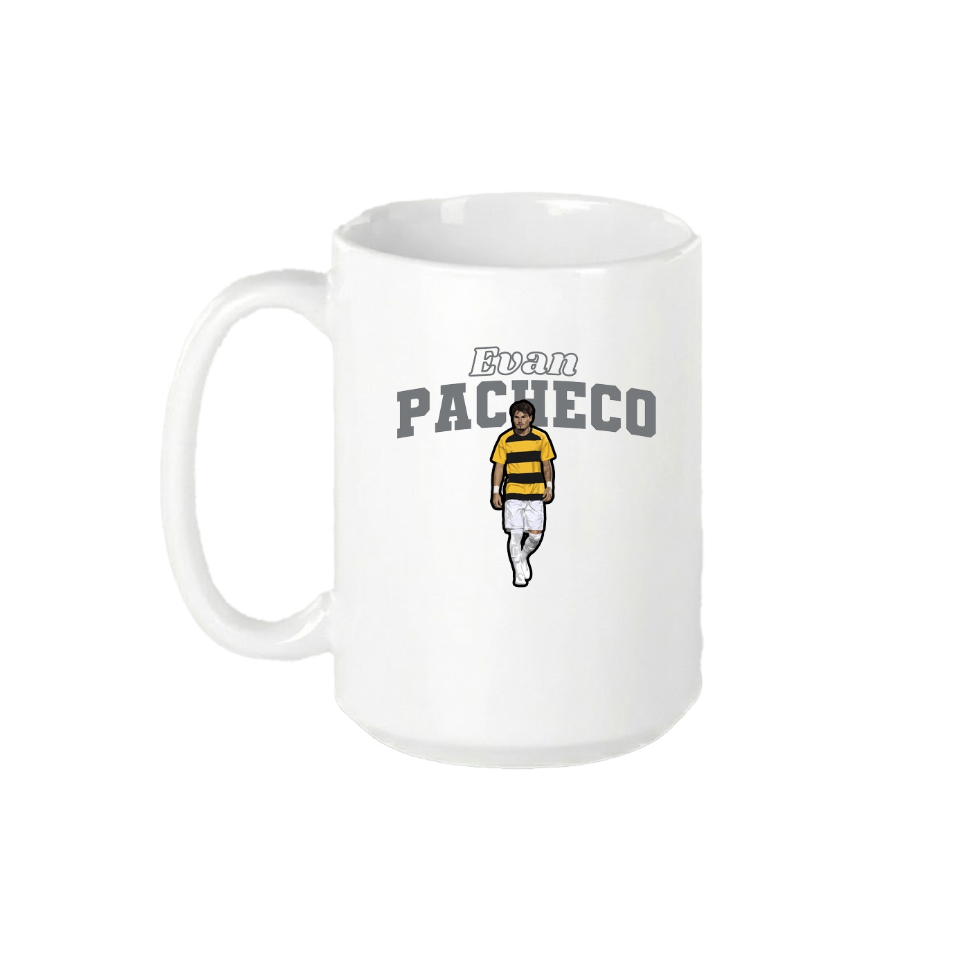 15oz Coffee Mug — Name Arch in White