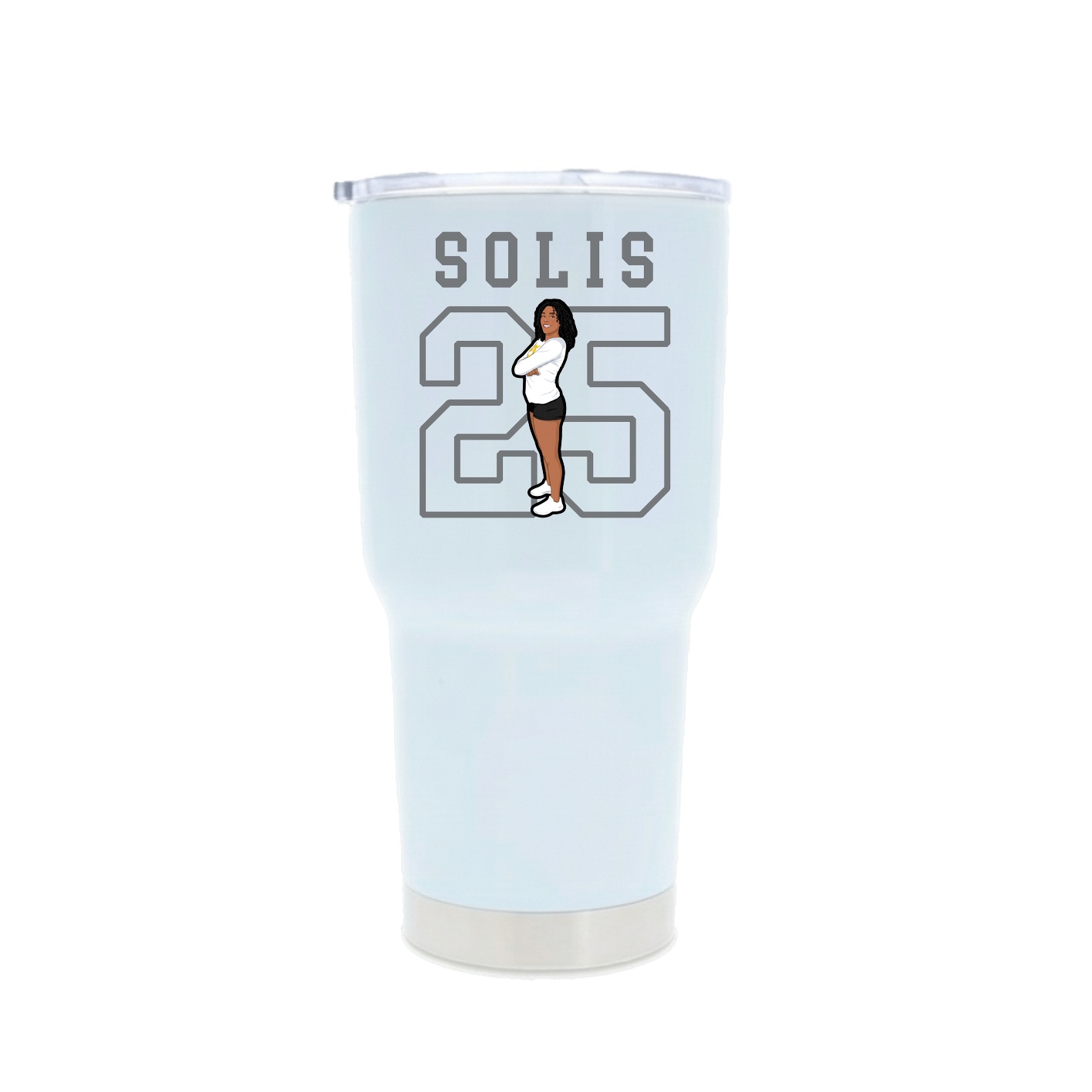 30oz Stainless Steel Tumbler — Shirsey in White