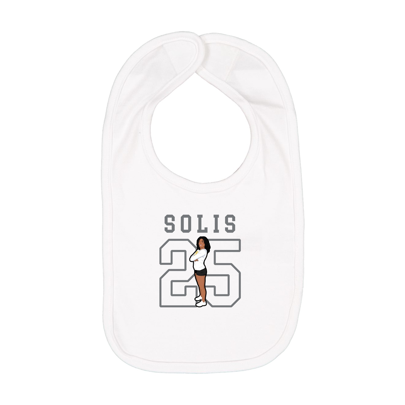 Infant Bib — Shirsey in White