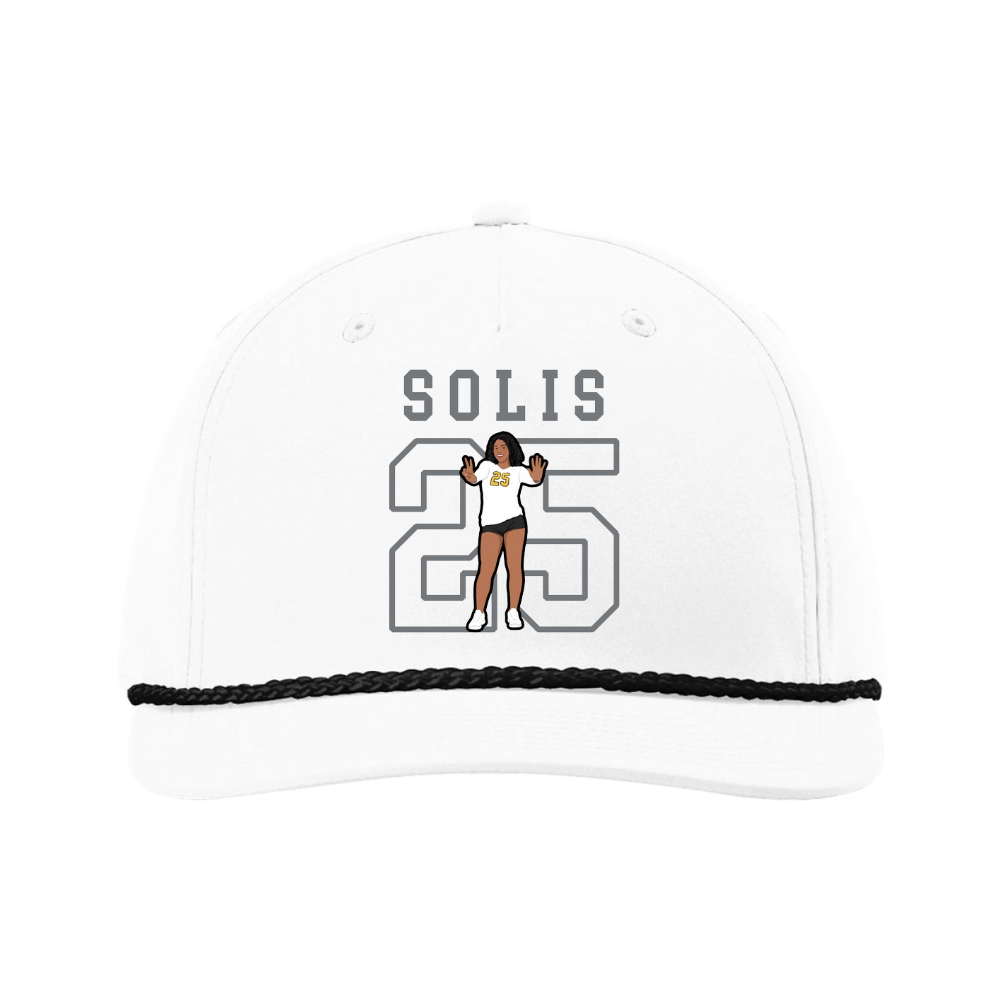 Five-Panel Classic Rope Cap — Shirsey in White
