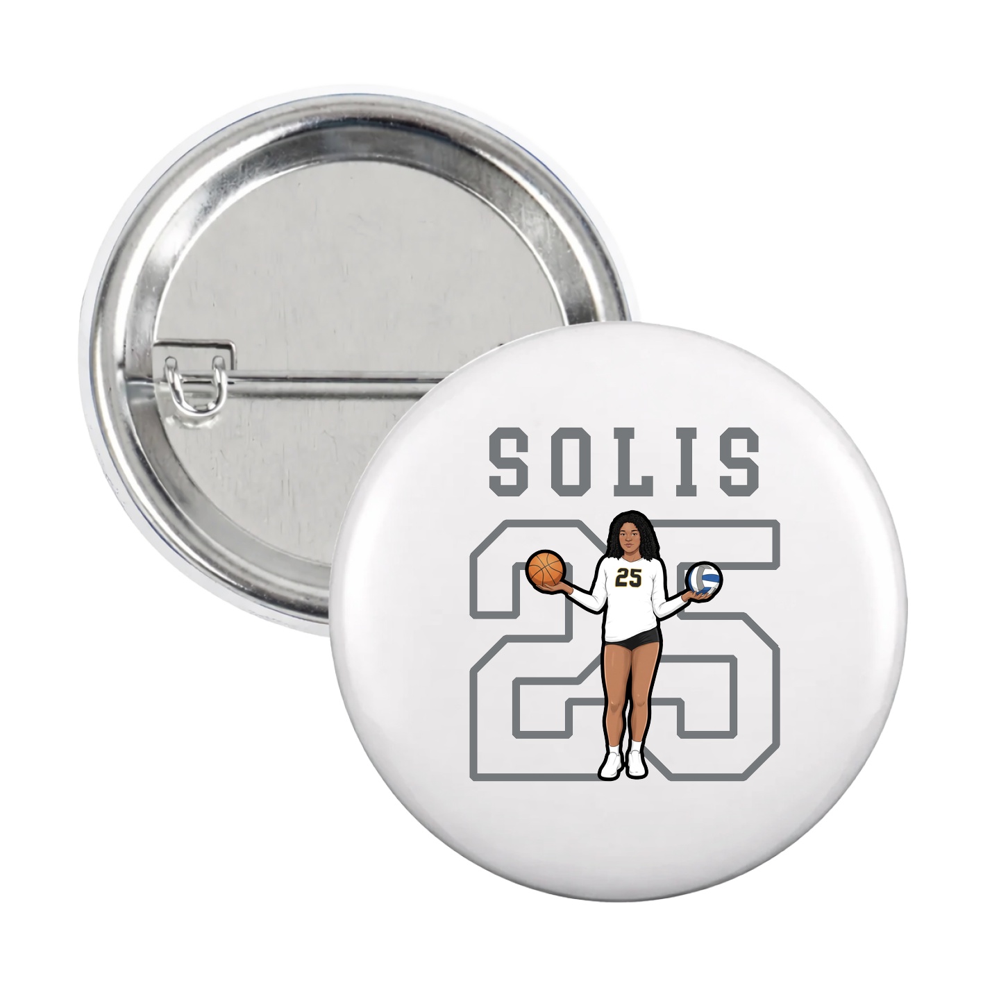 Game Day Button — Shirsey in White