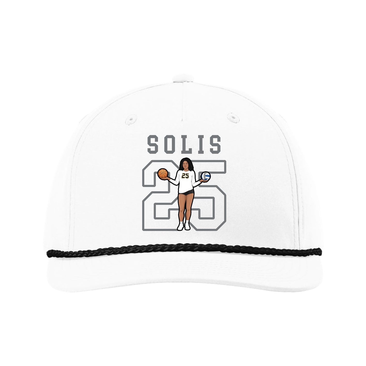 Five-Panel Classic Rope Cap — Shirsey in White