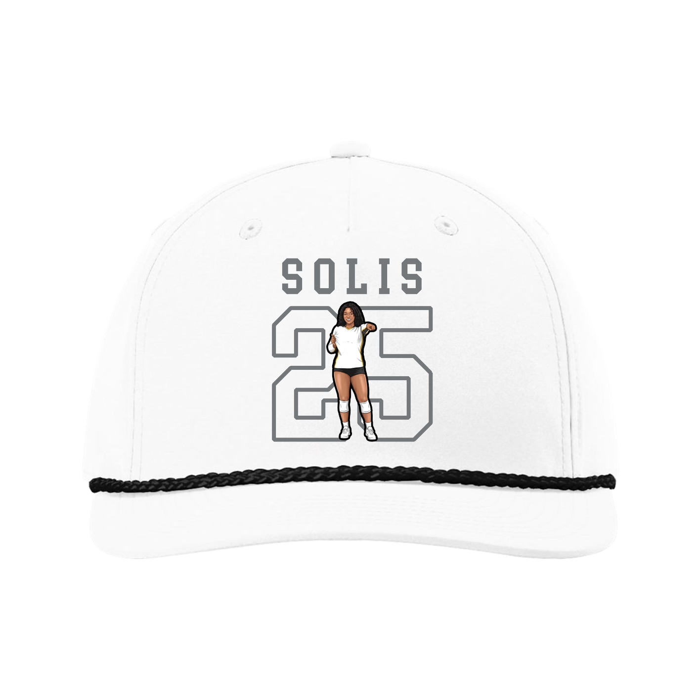 Five-Panel Classic Rope Cap — Shirsey in White