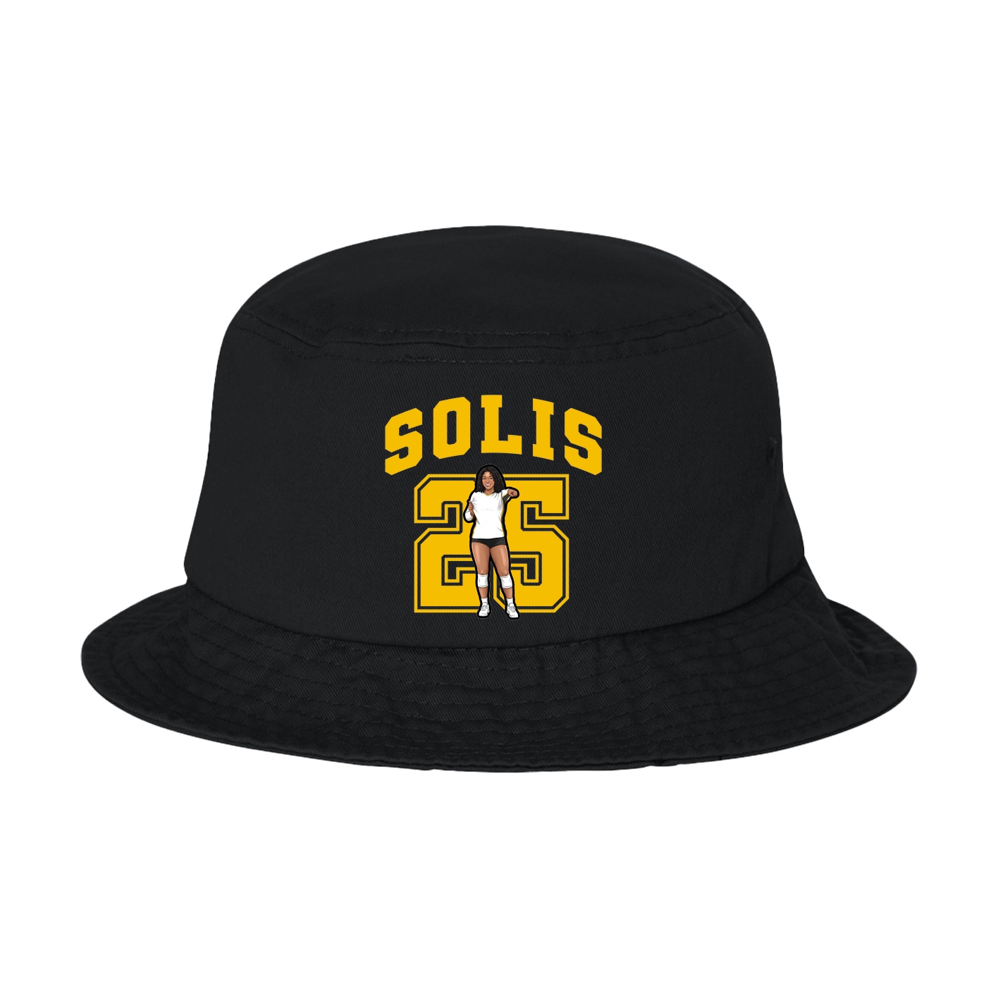 Bucket Cap — Number in Black