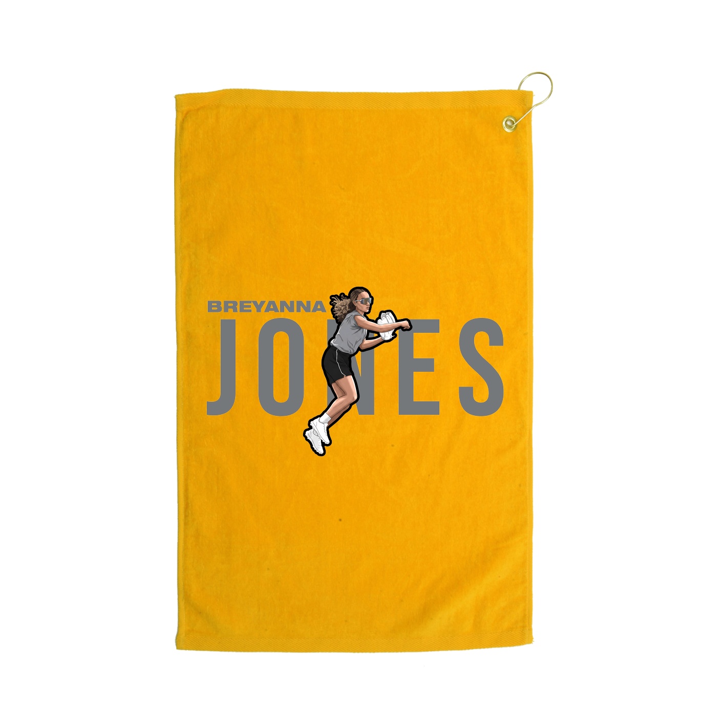 Golf Towel — Player Name in Gold