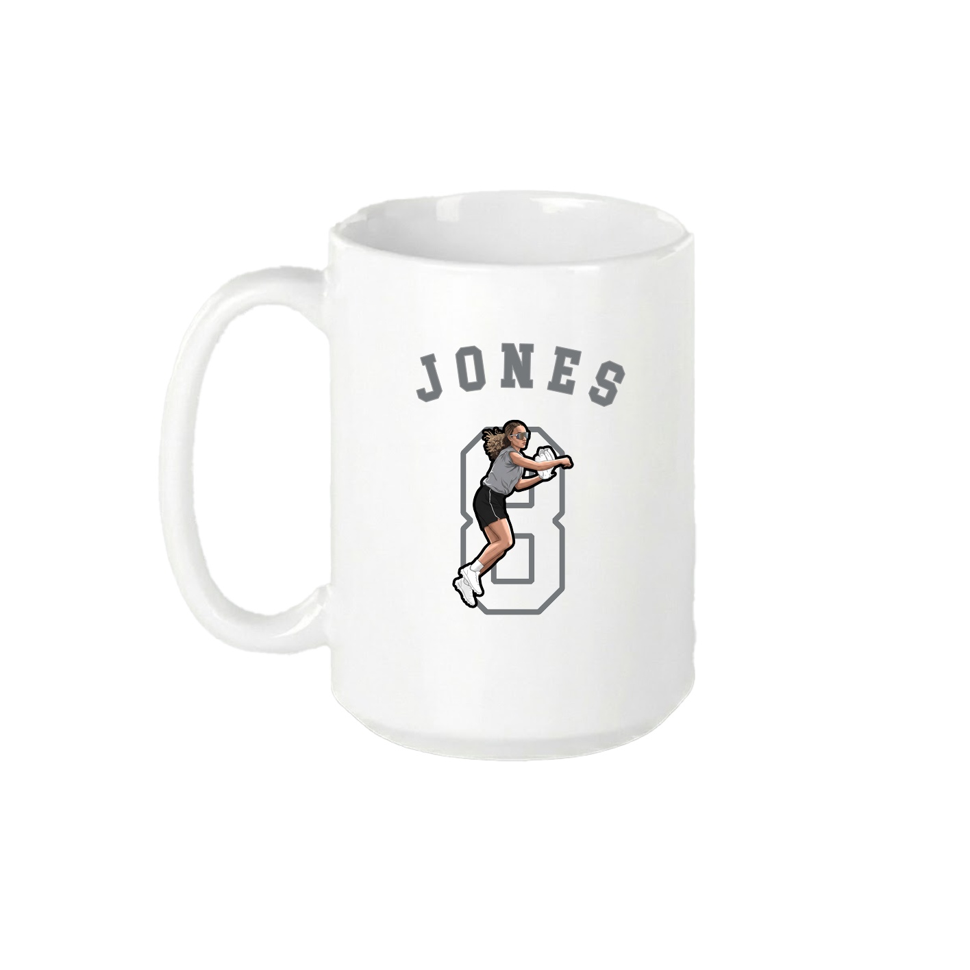 15oz Coffee Mug — Shirsey Arch in White