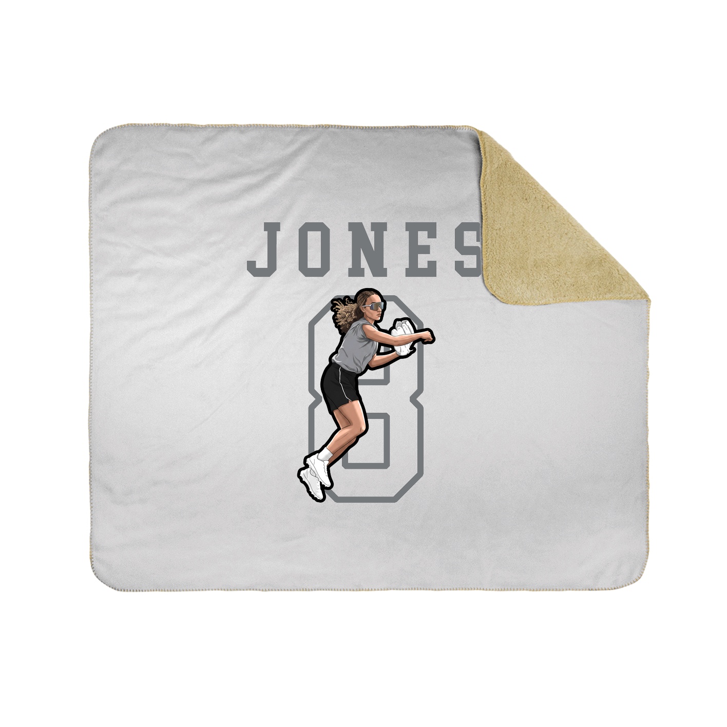 Throw Blanket — Shirsey in White