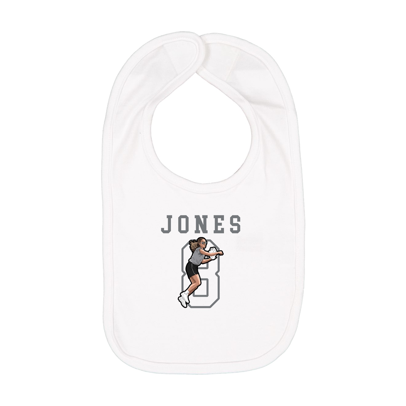 Infant Bib — Shirsey in White