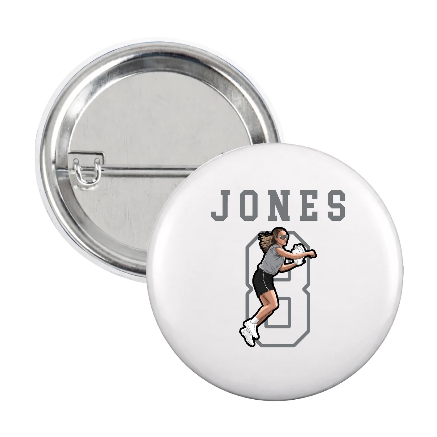 Game Day Button — Shirsey in White