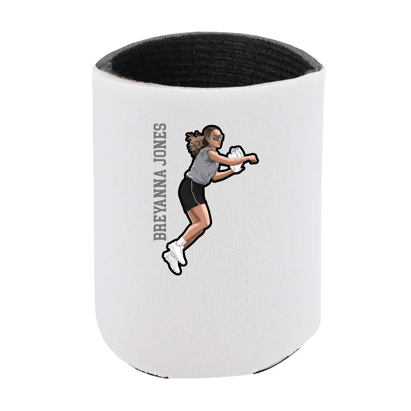 Can Holder — Name Vertical in White