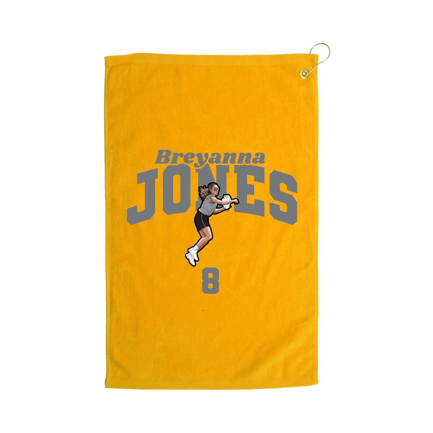 Golf Towel — Signature Arch in Gold