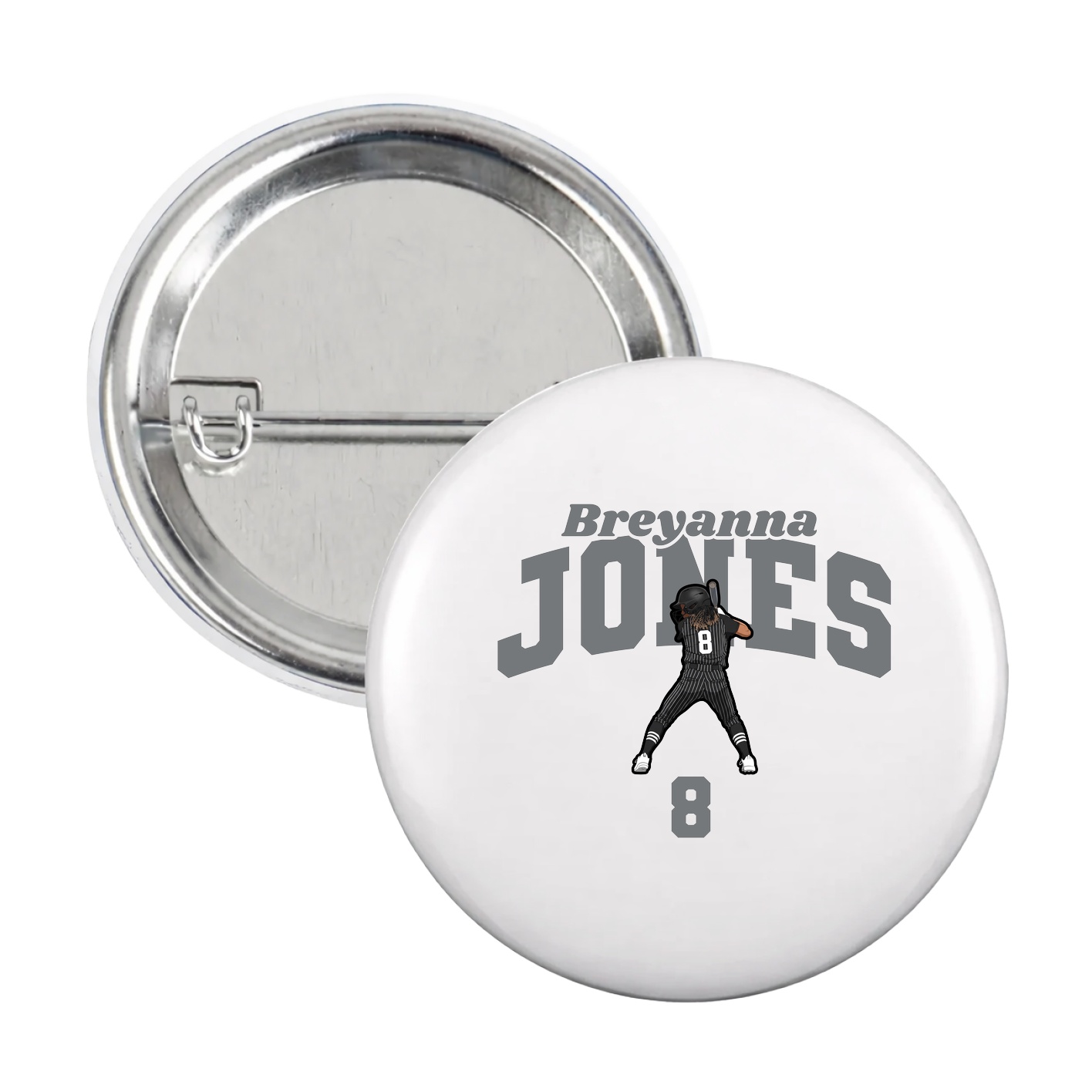Game Day Button — Signature Arch in White