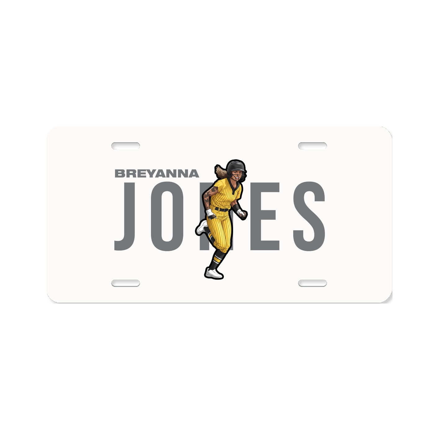 License Plate — Player Name in Classic