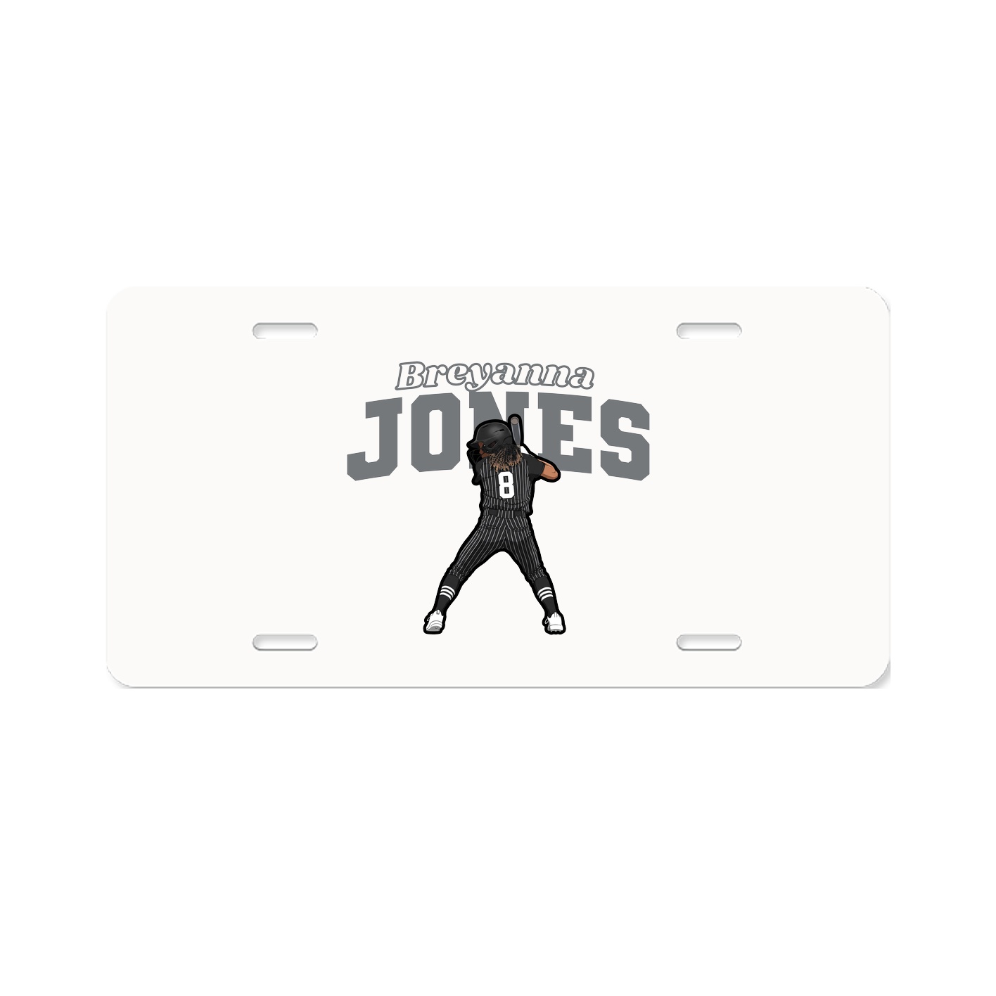 License Plate — Name Arch in Classic