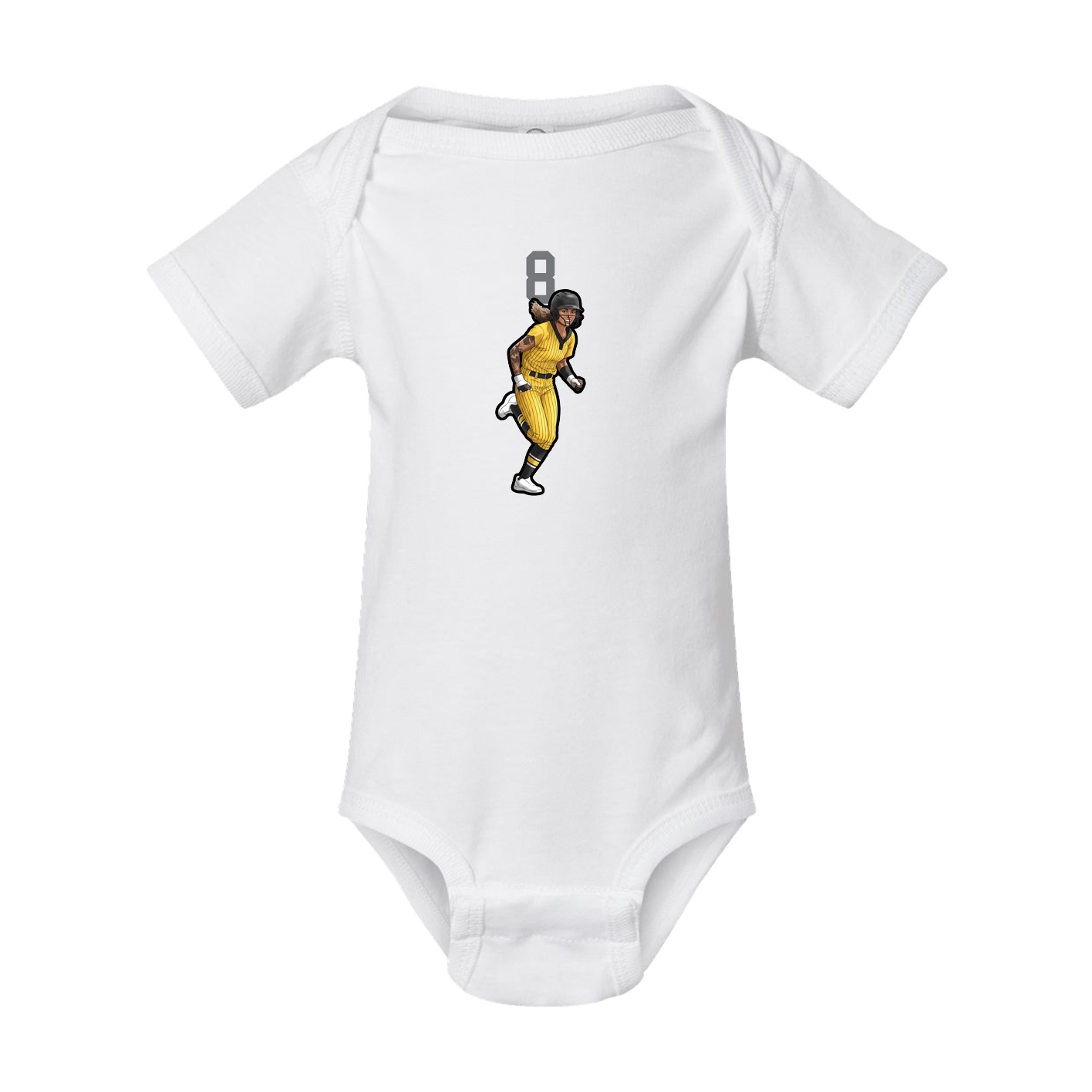 Baby Onesie — Number Top in White
