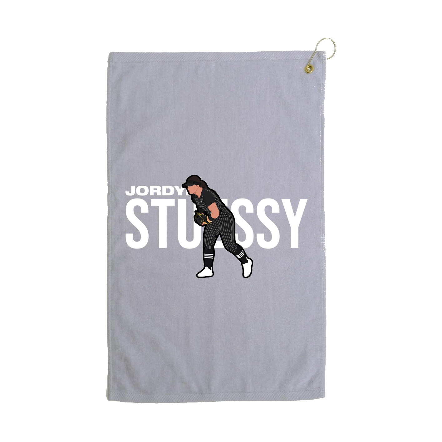 Golf Towel — Player Name in Grey