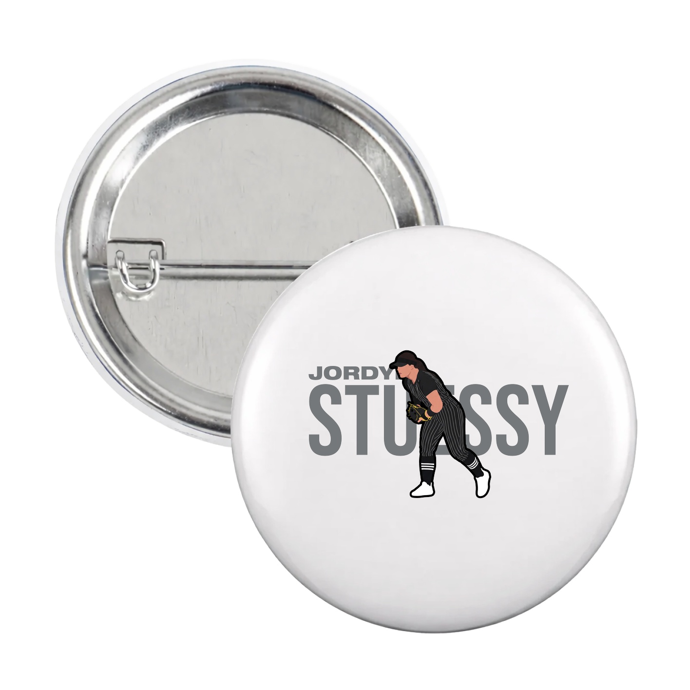 Game Day Button — Player Name in White