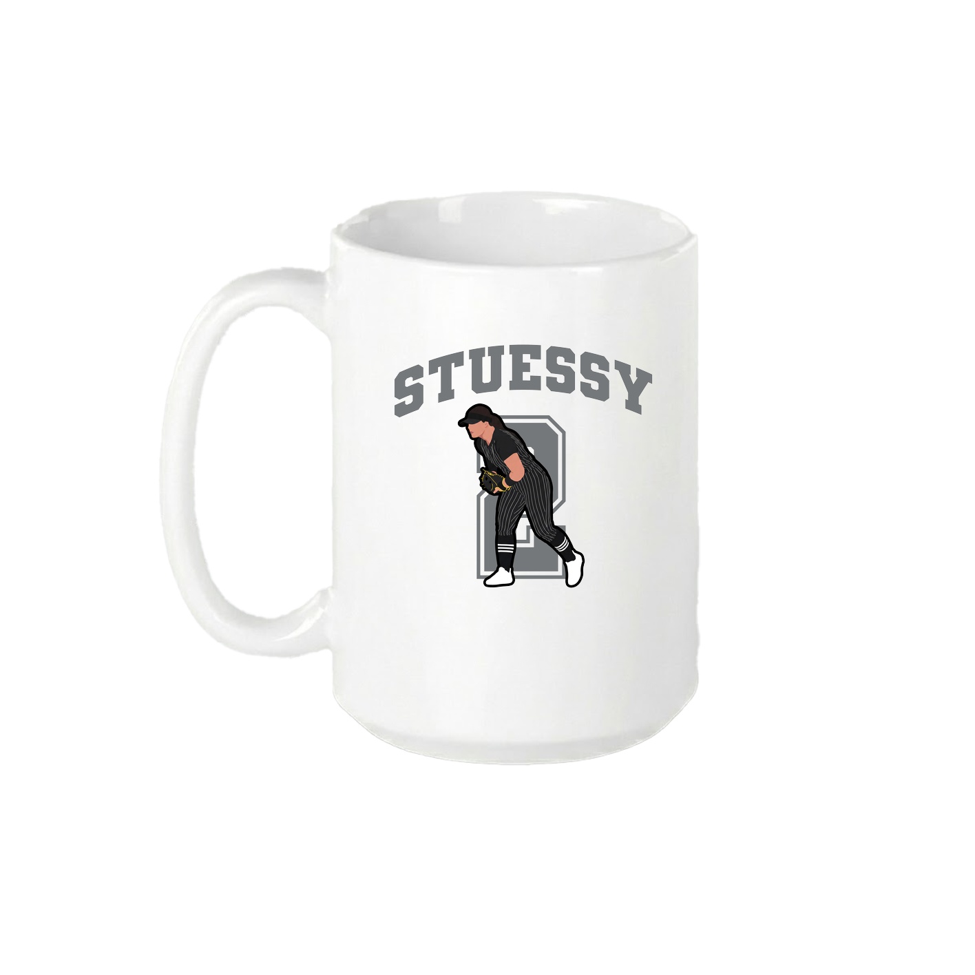 15oz Coffee Mug — Number in White