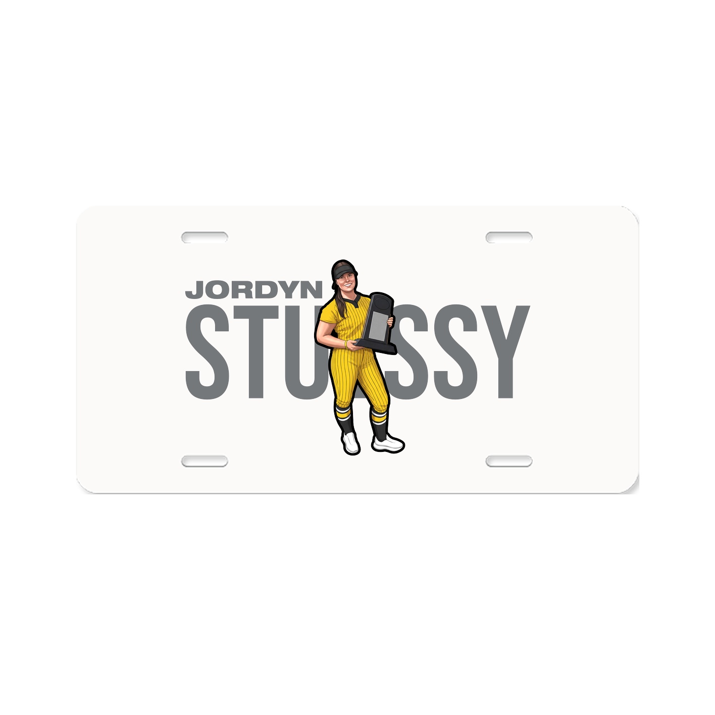 License Plate — Player Name in Classic