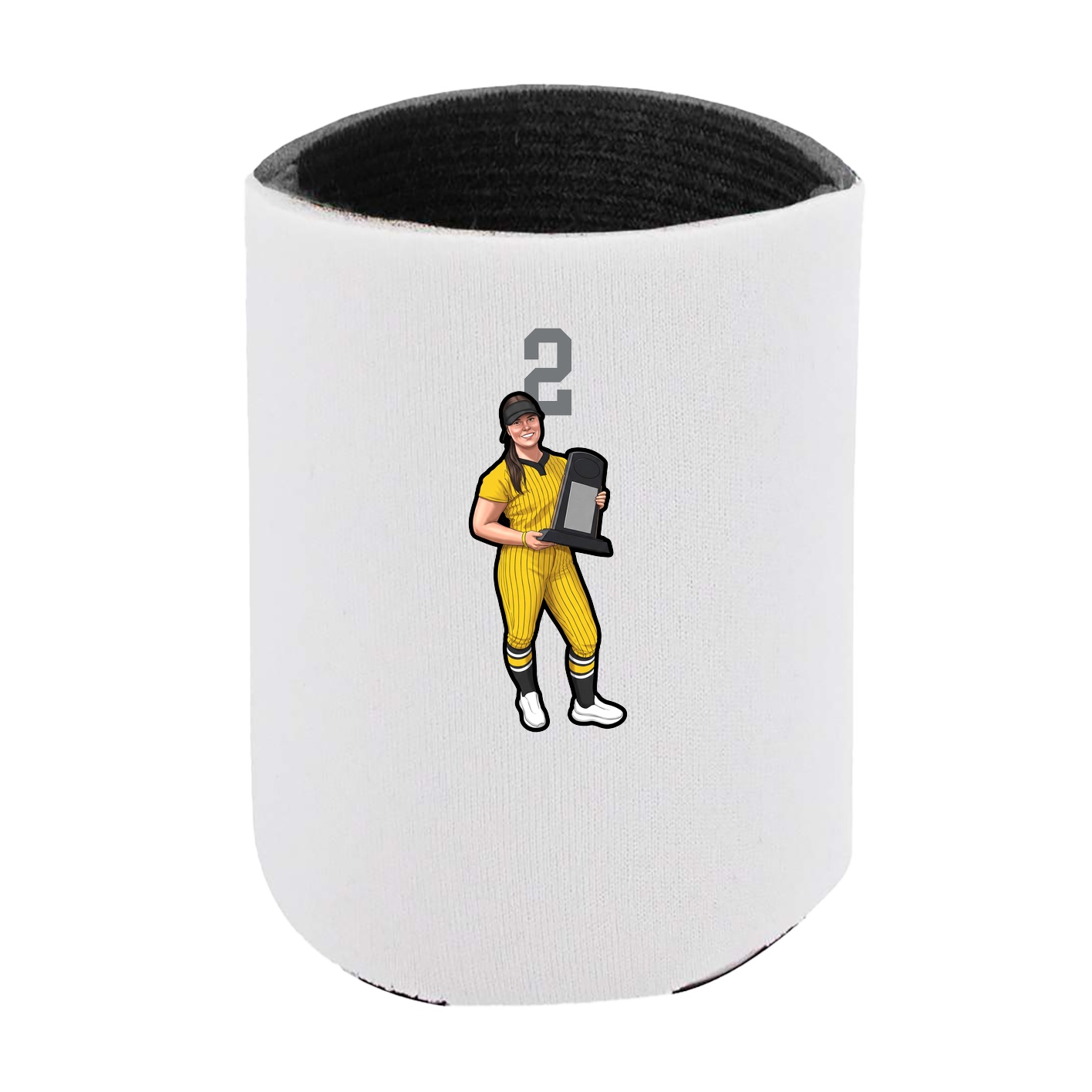 Can Holder — Number Top in White