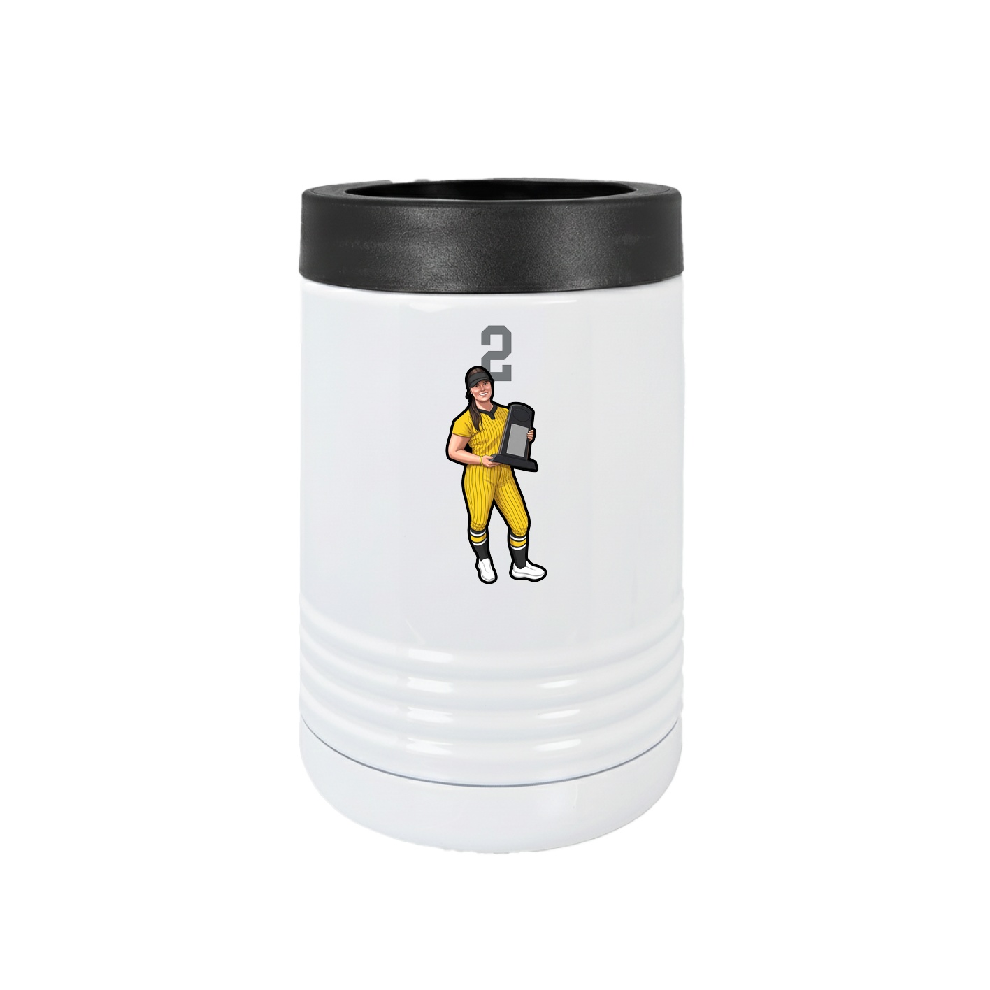 Beverage Holder — Number Top in White