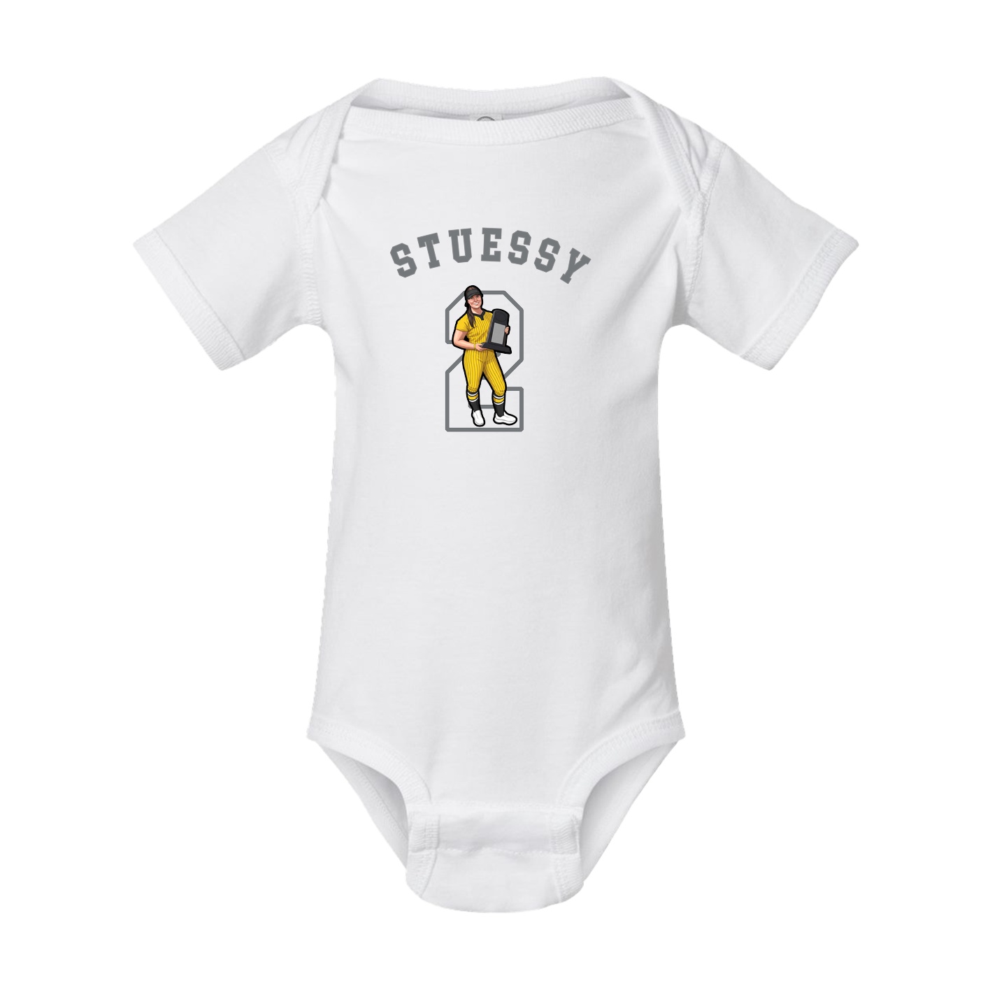 Baby Onesie — Shirsey Arch in White