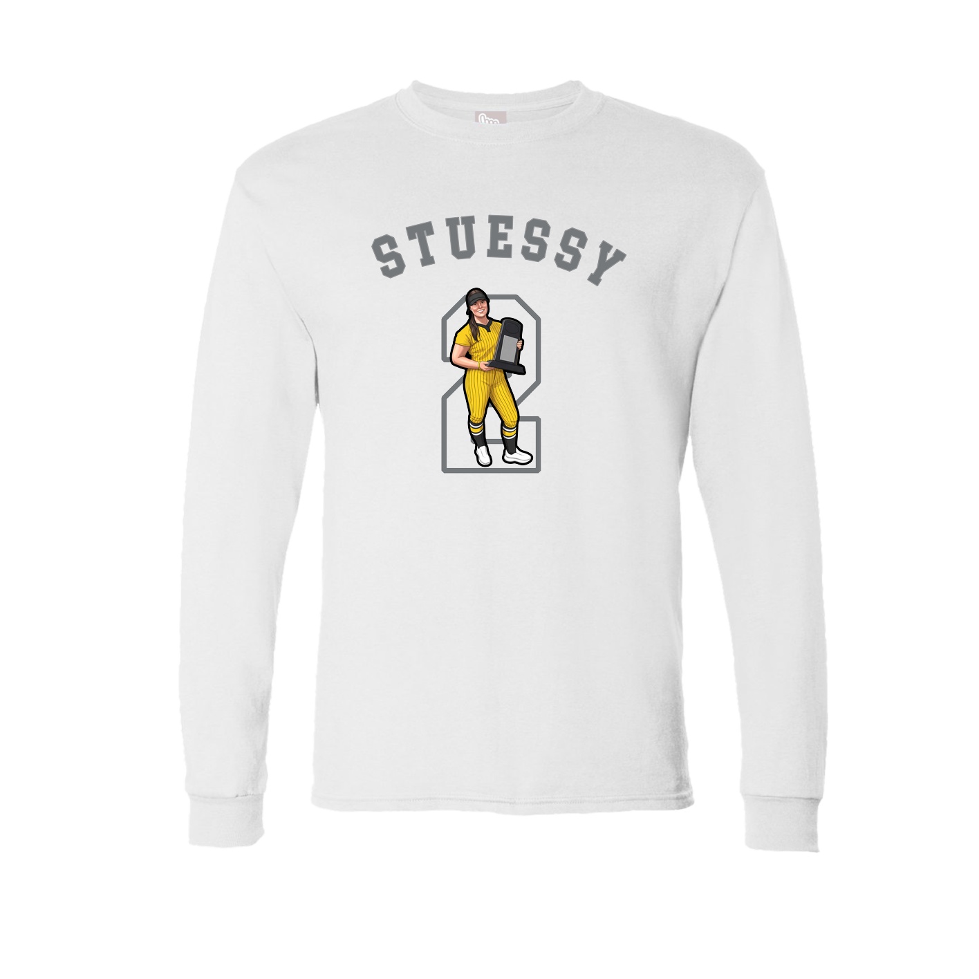 Long Sleeve Tee — Shirsey Arch in White