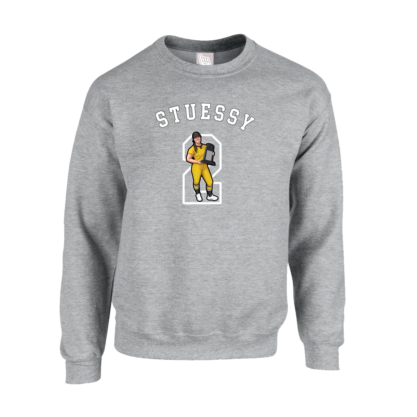Fleece Crew — Shirsey Arch in Grey