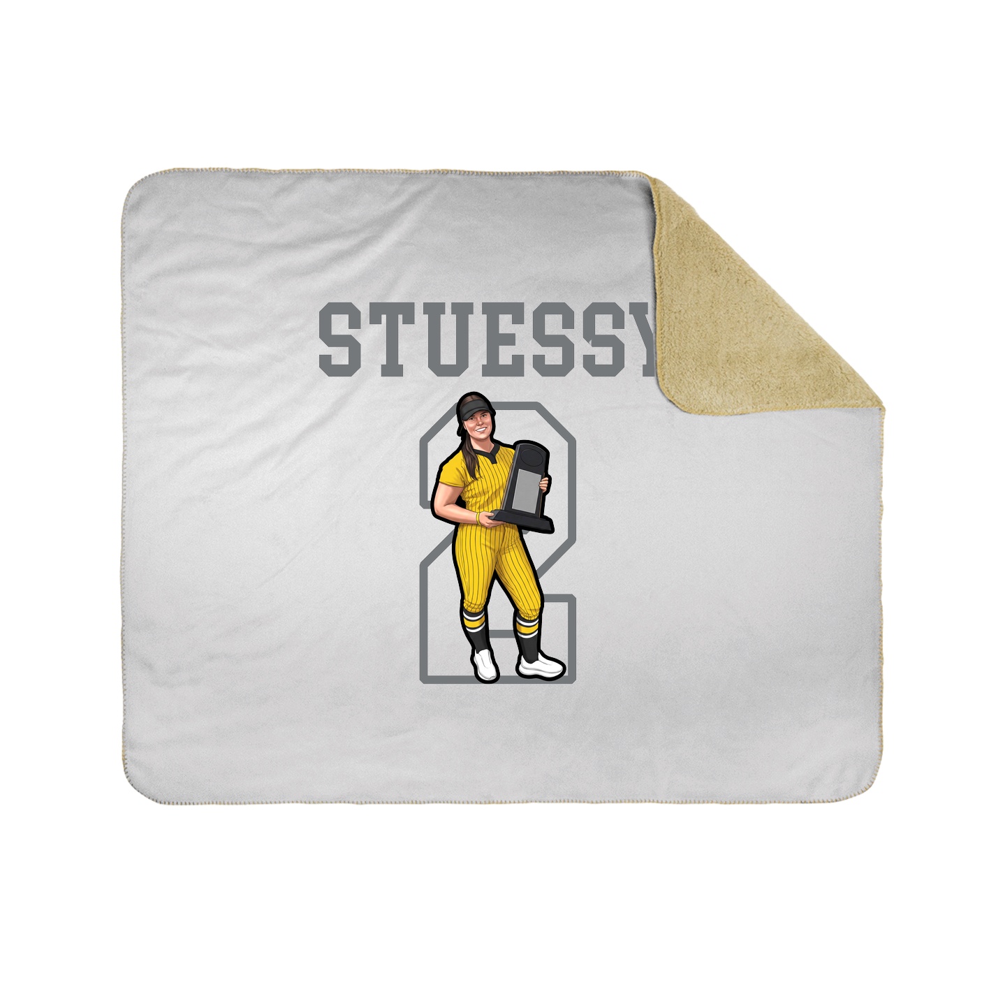 Throw Blanket — Shirsey in White