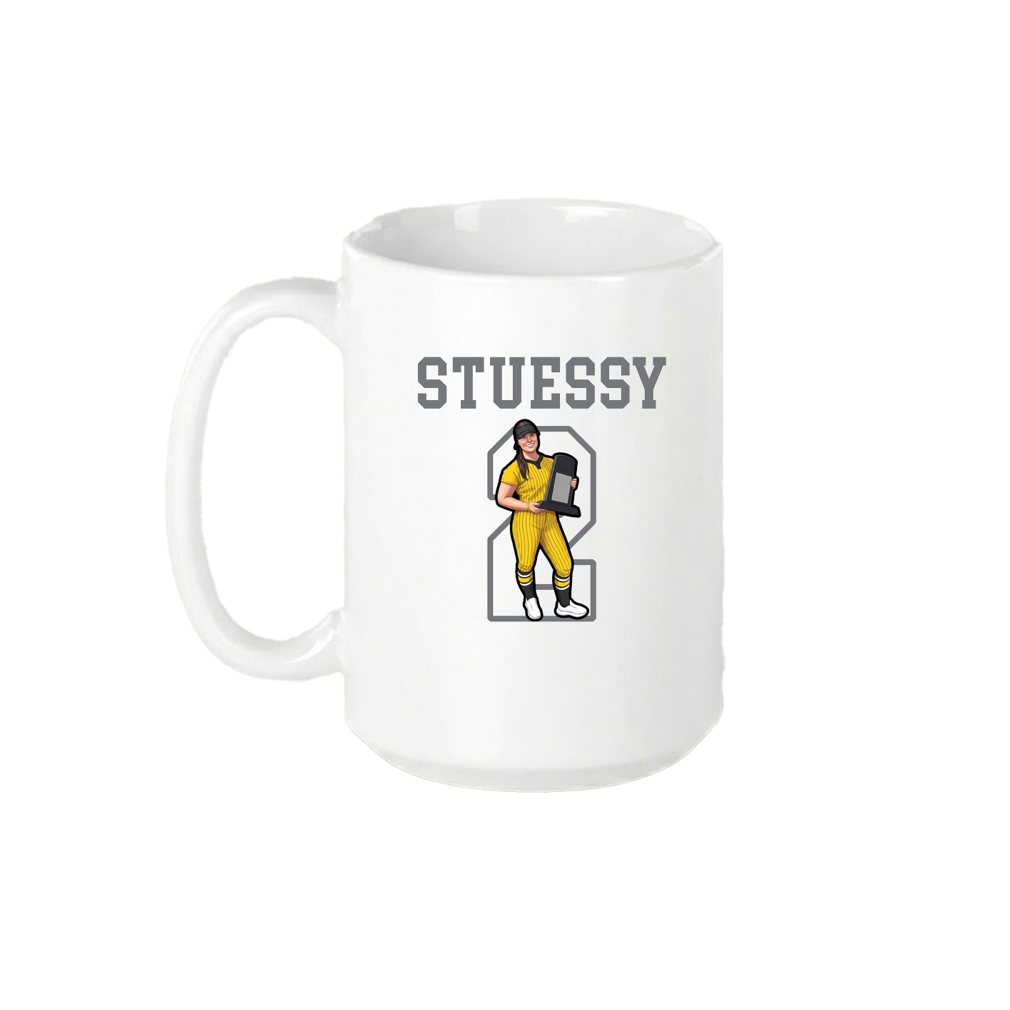15oz Coffee Mug — Shirsey in White