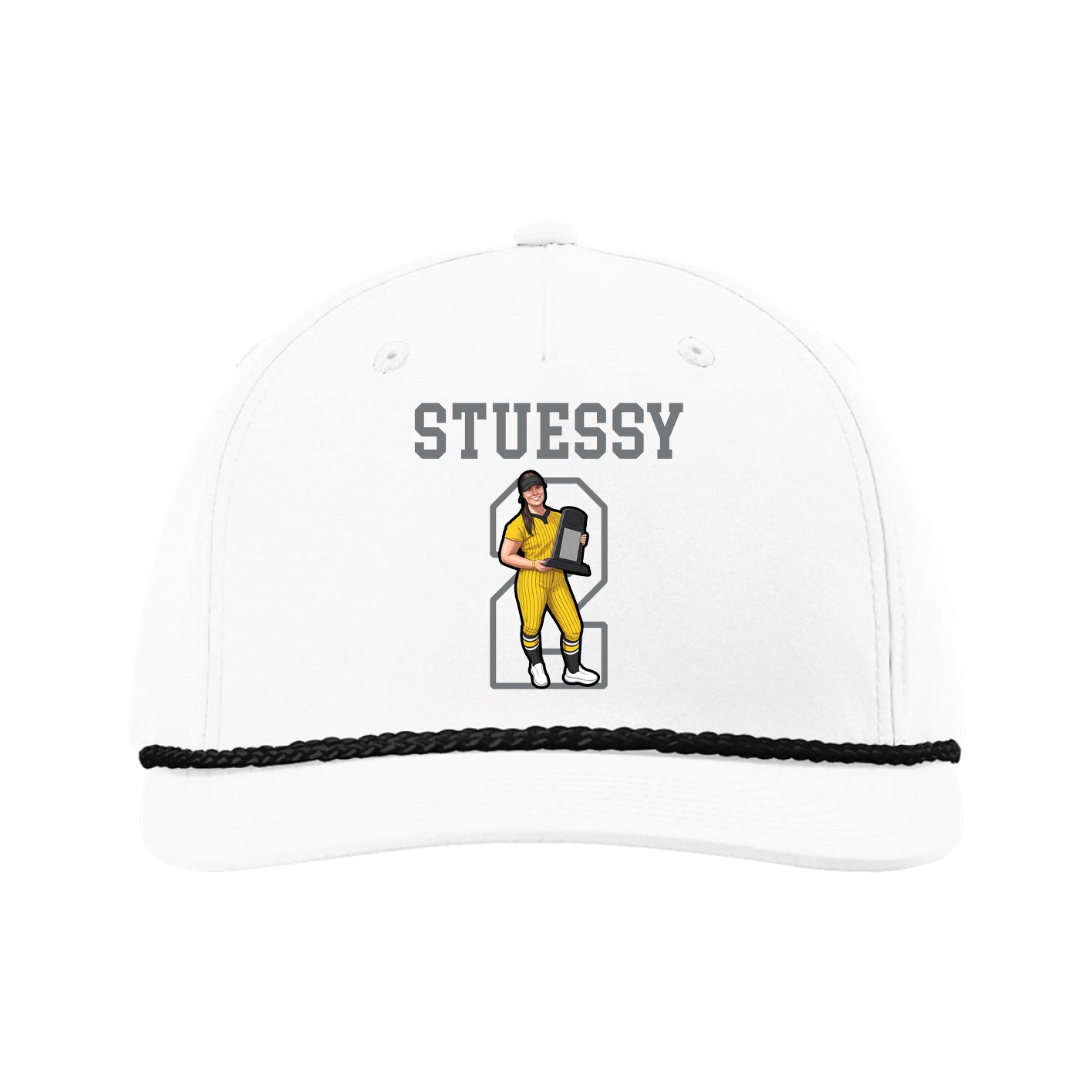 Five-Panel Classic Rope Cap — Shirsey in White