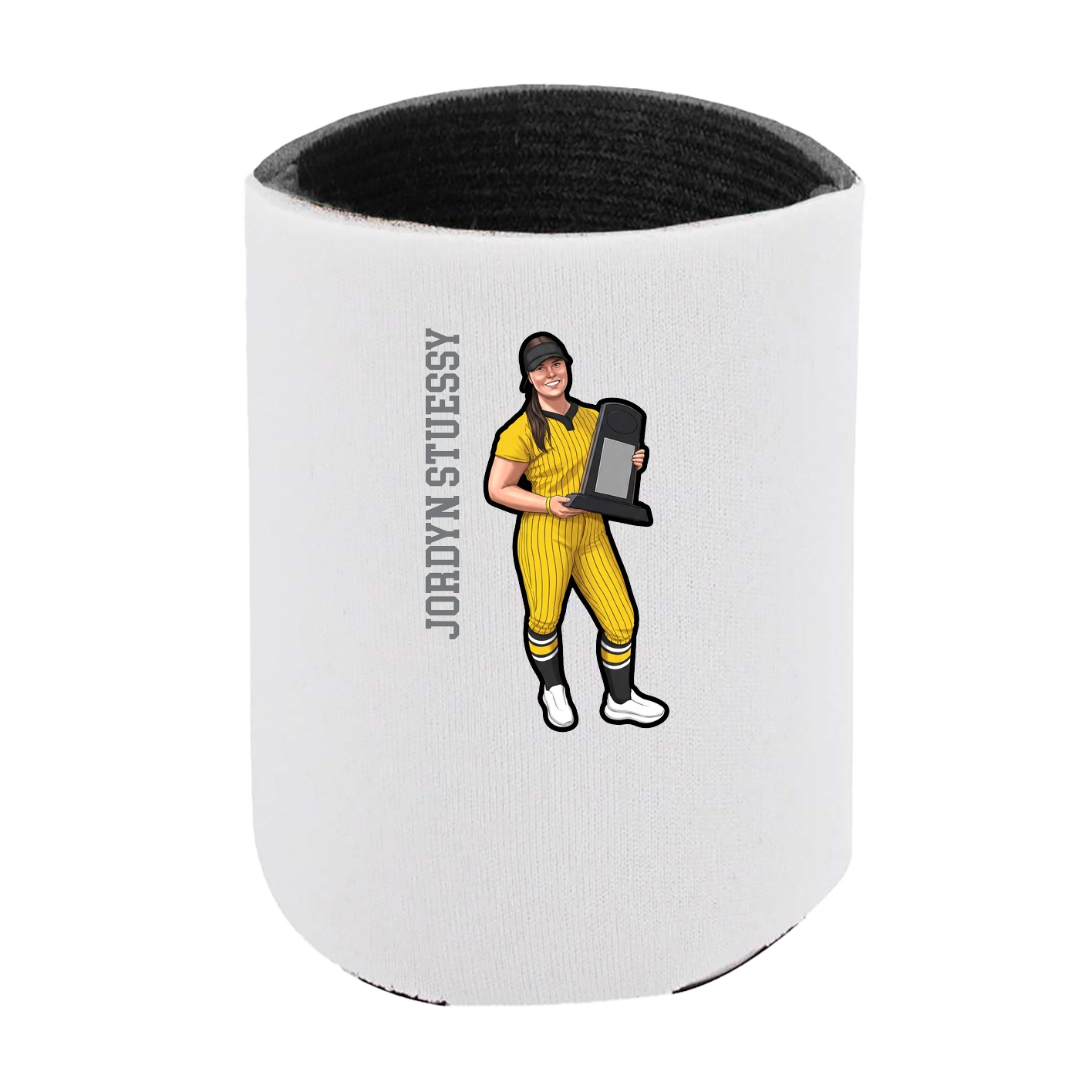 Can Holder — Name Vertical in White