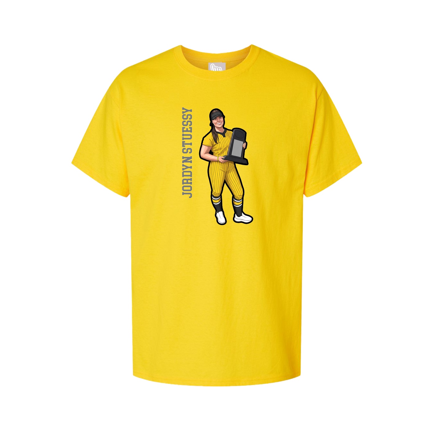 Tee — Name Vertical in Gold