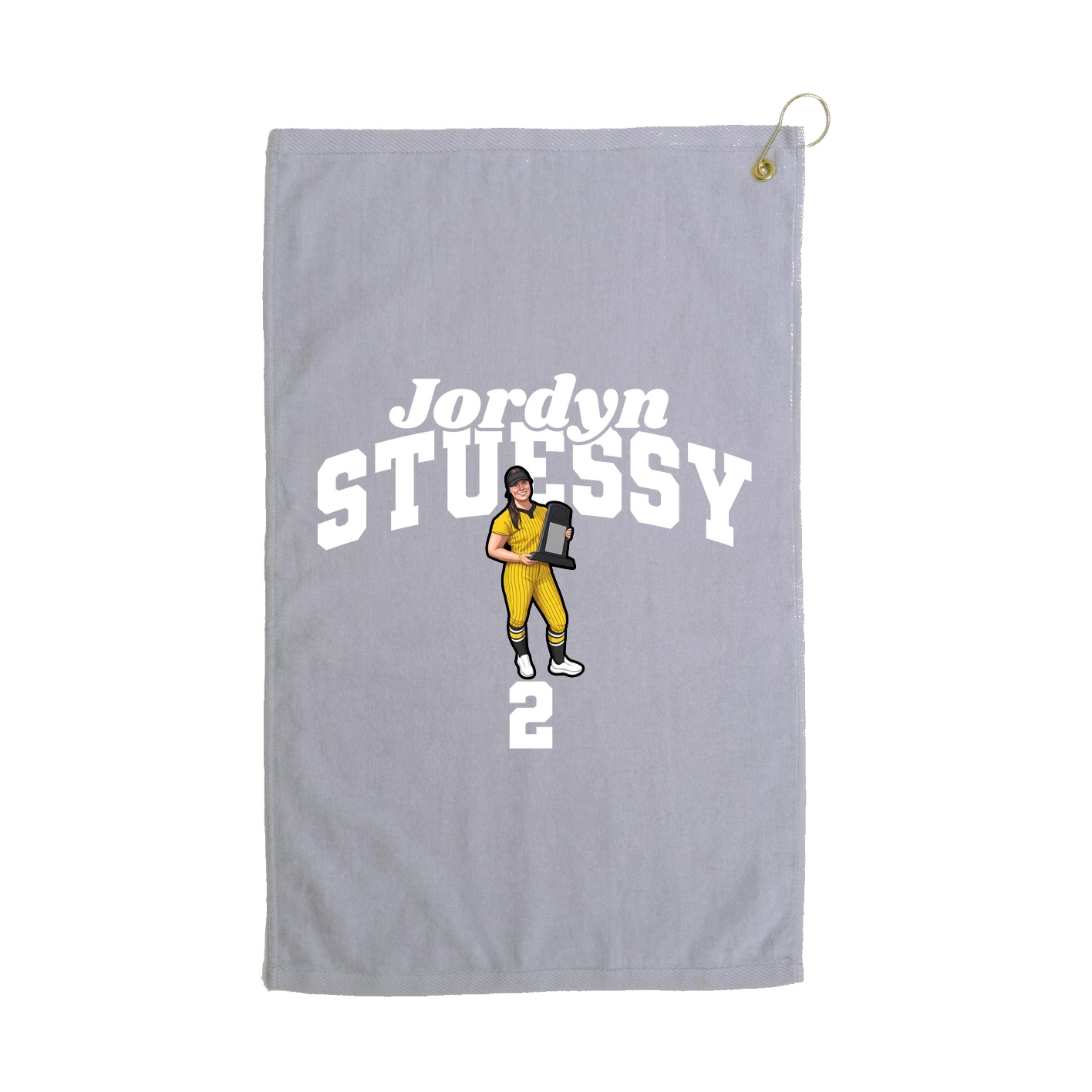 Golf Towel — Signature Arch in Grey