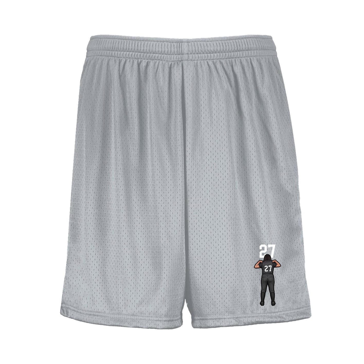Shorts — Number Top in Silver