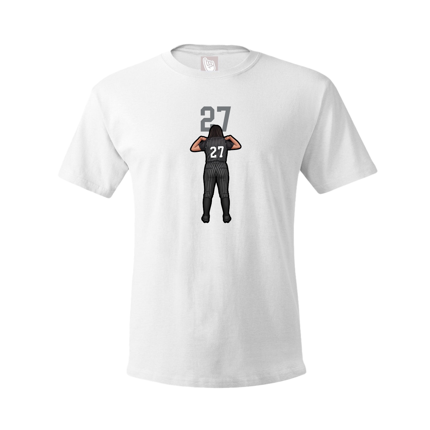 Tee — Number Top in White