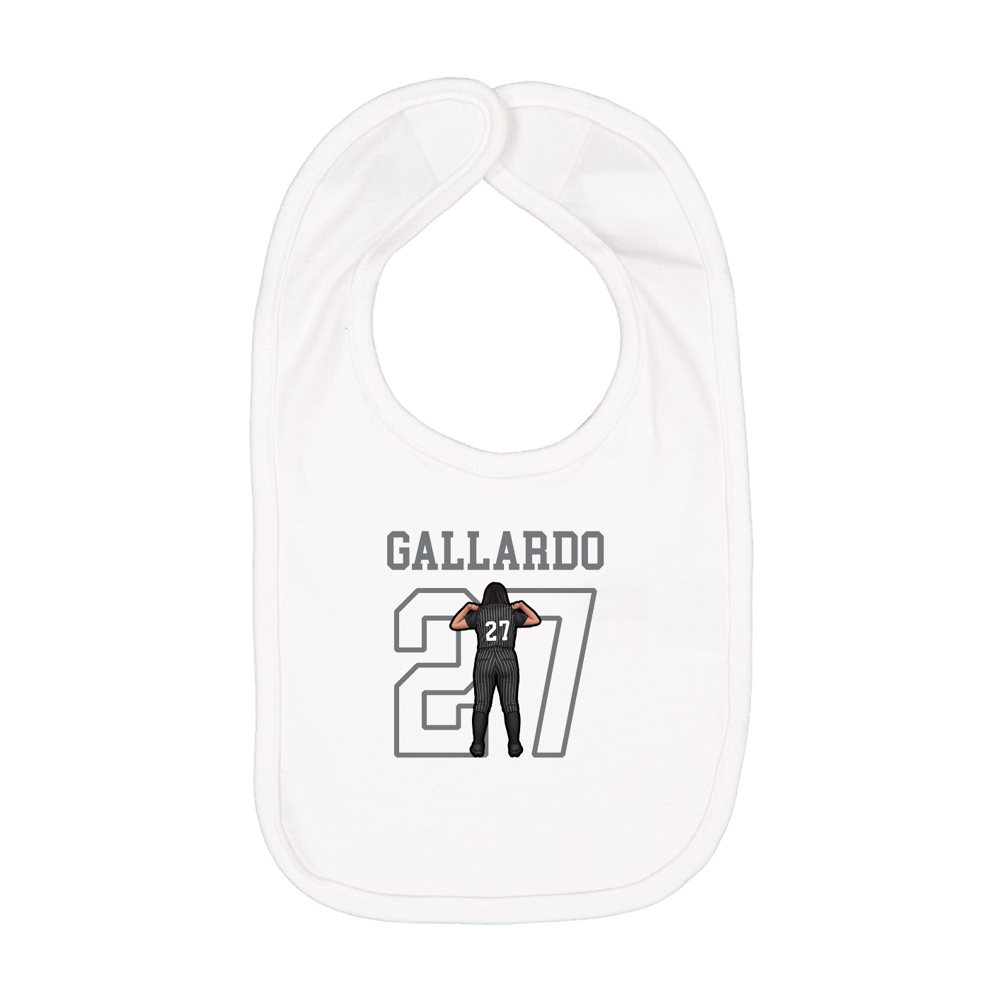 Infant Bib — Shirsey in White