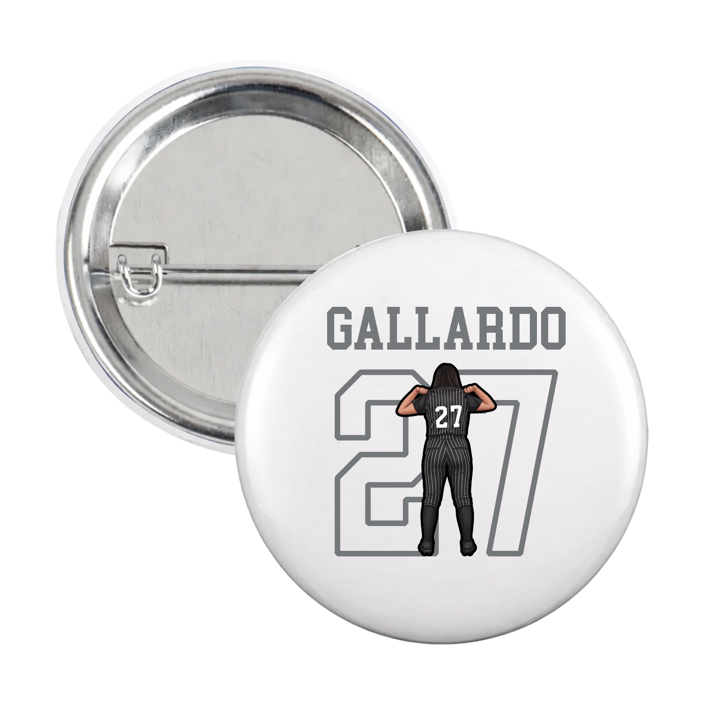 Game Day Button — Shirsey in White