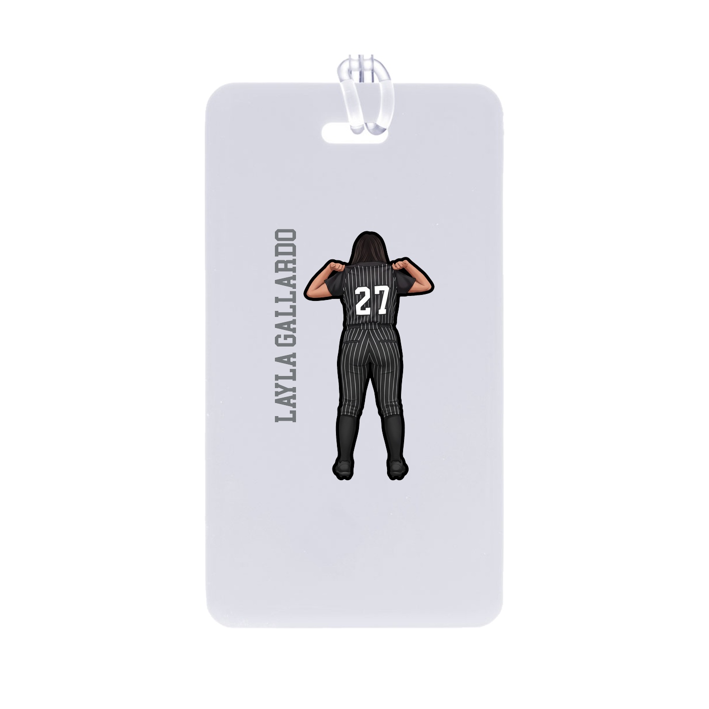 Bag Tag — Name Vertical in Classic