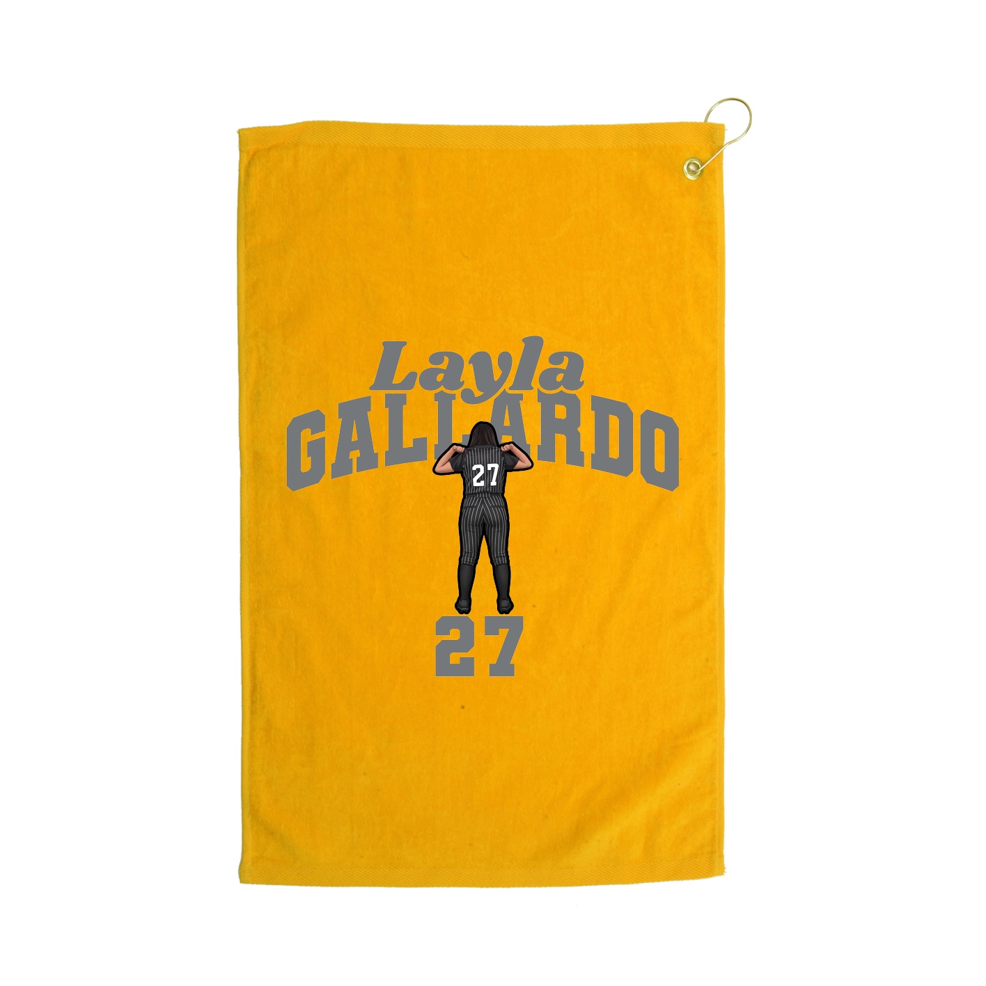 Golf Towel — Signature Arch in Gold