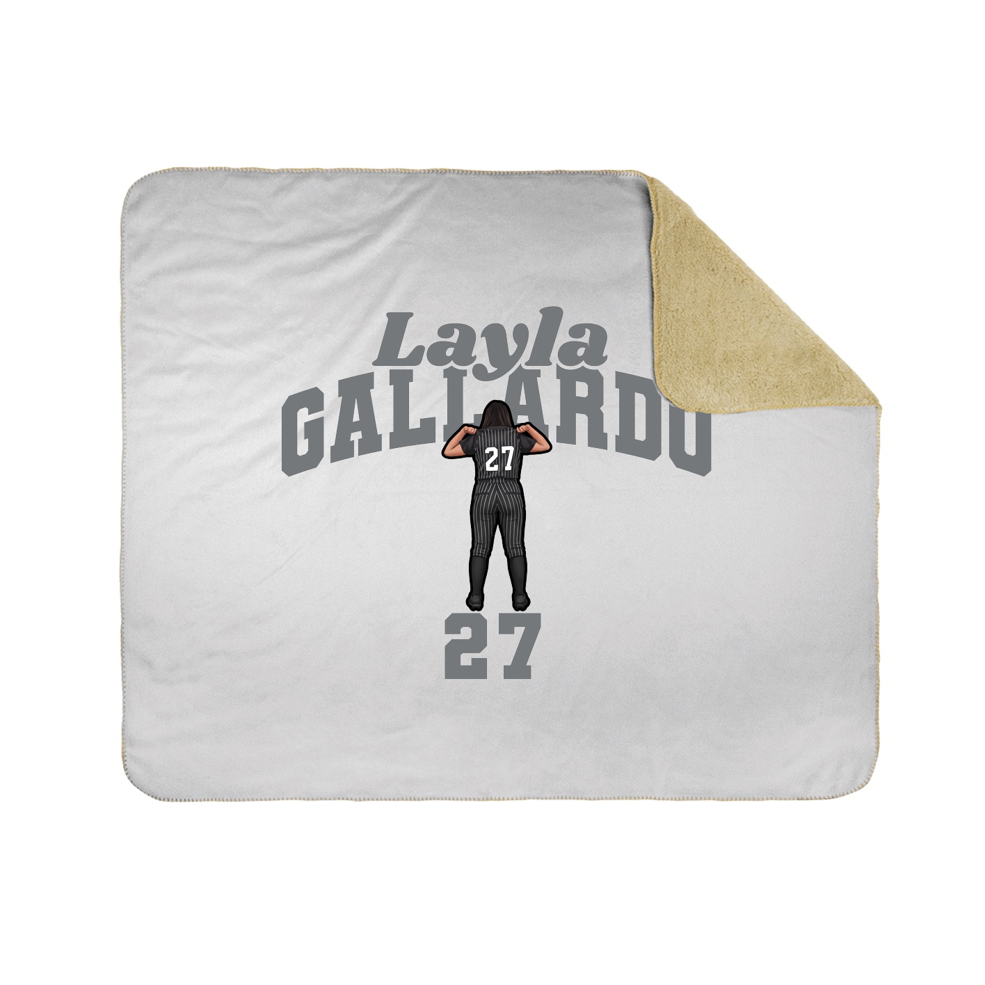 Throw Blanket — Signature Arch in White
