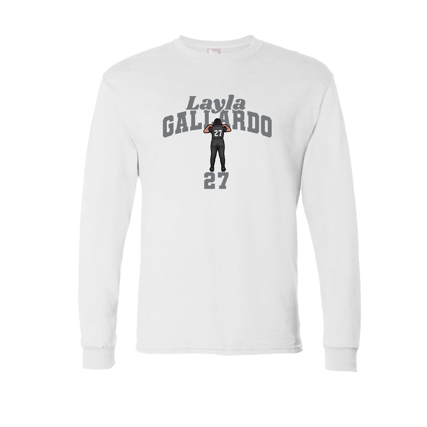 Long Sleeve Tee — Signature Arch in White