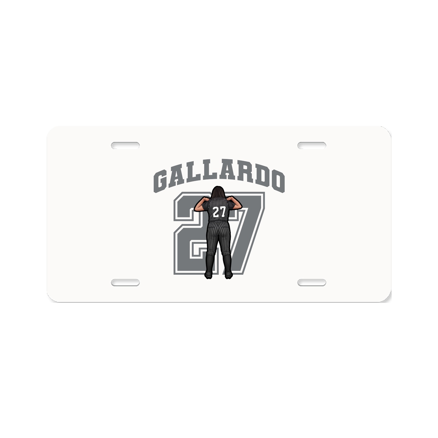 License Plate — Number in Classic