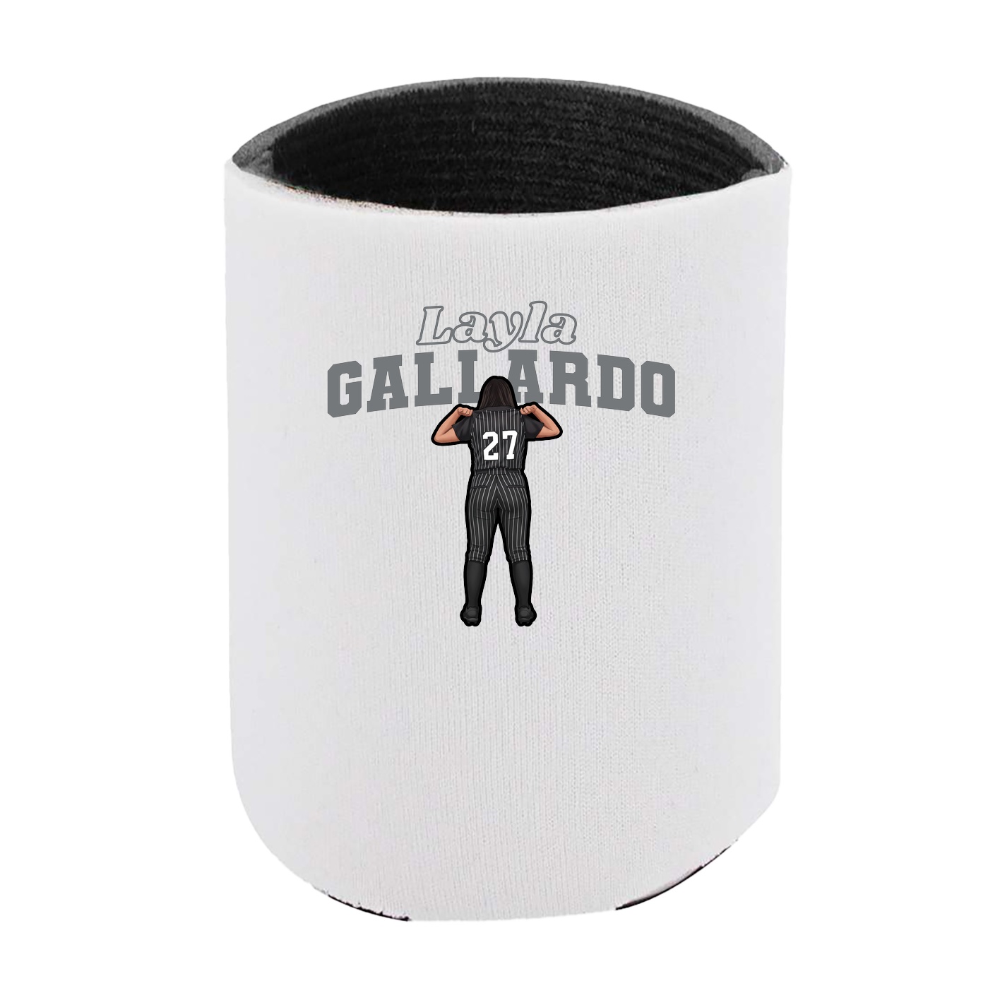 Can Holder — Name Arch in White