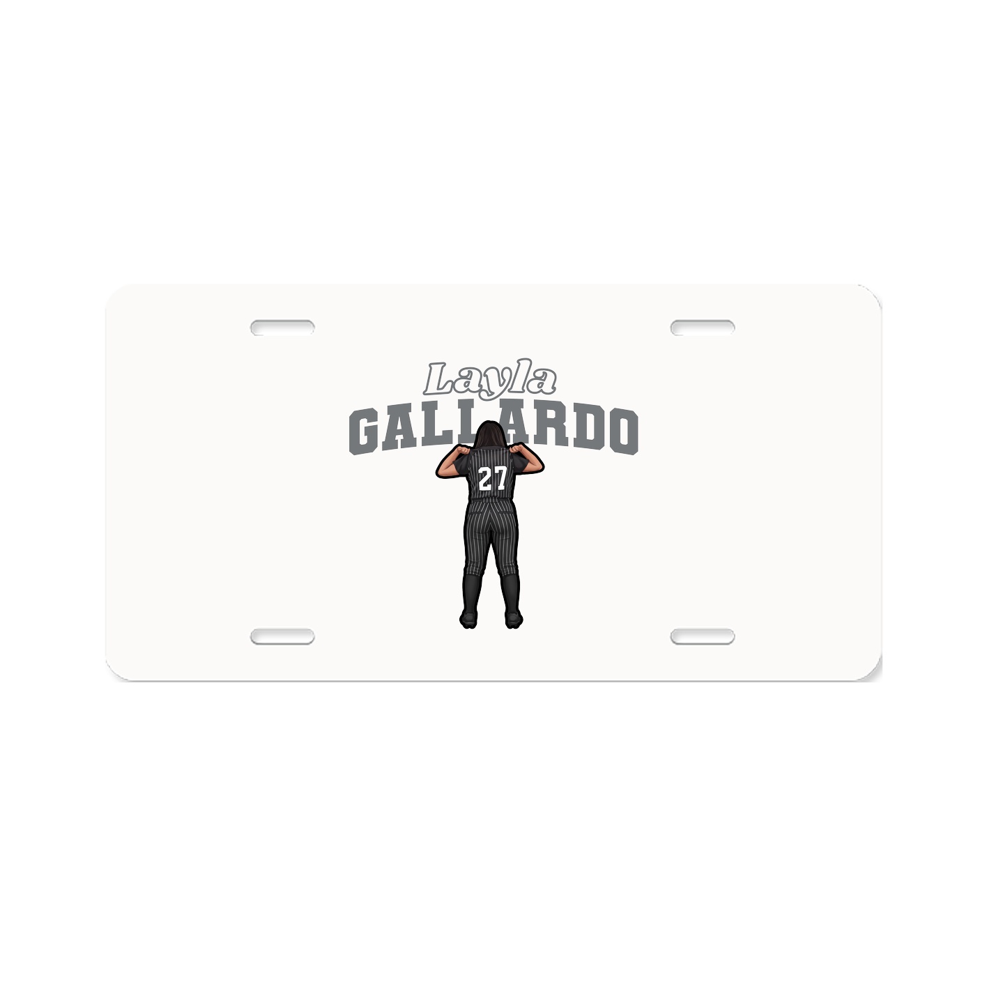 License Plate — Name Arch in Classic