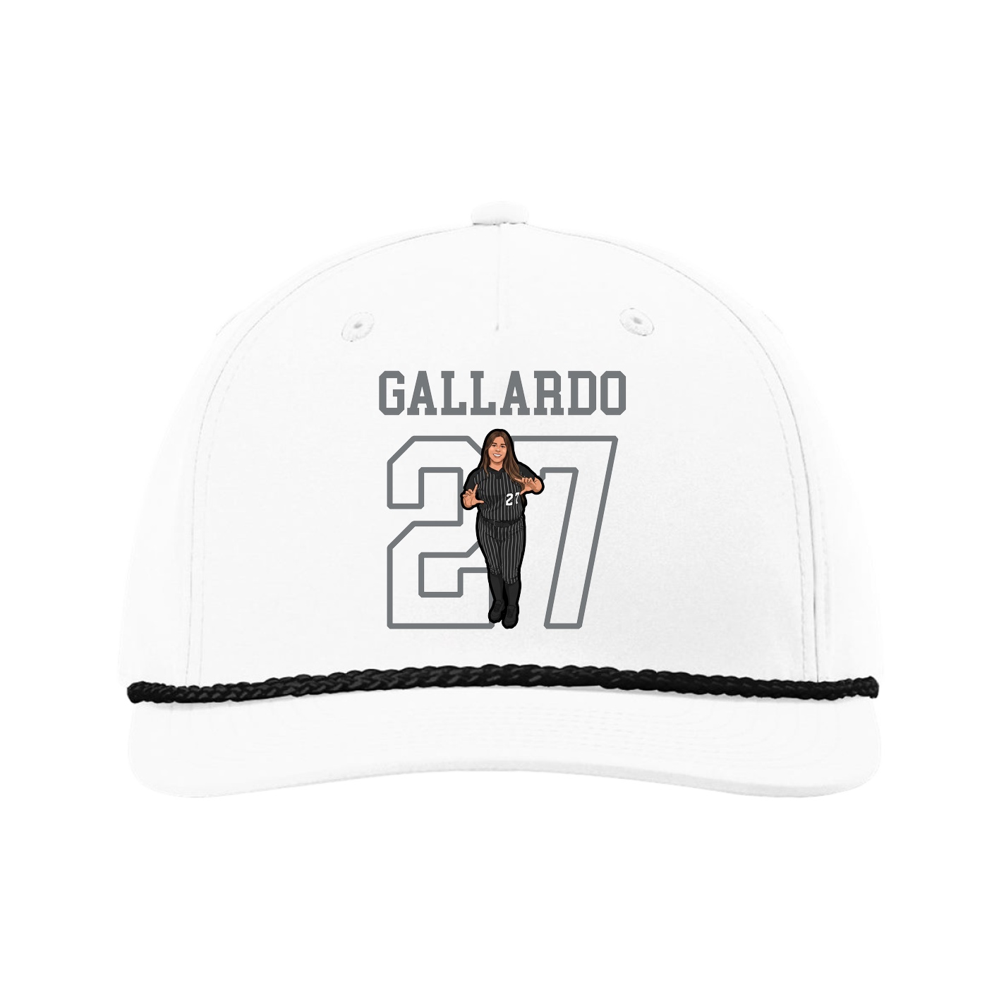 Five-Panel Classic Rope Cap — Shirsey in White