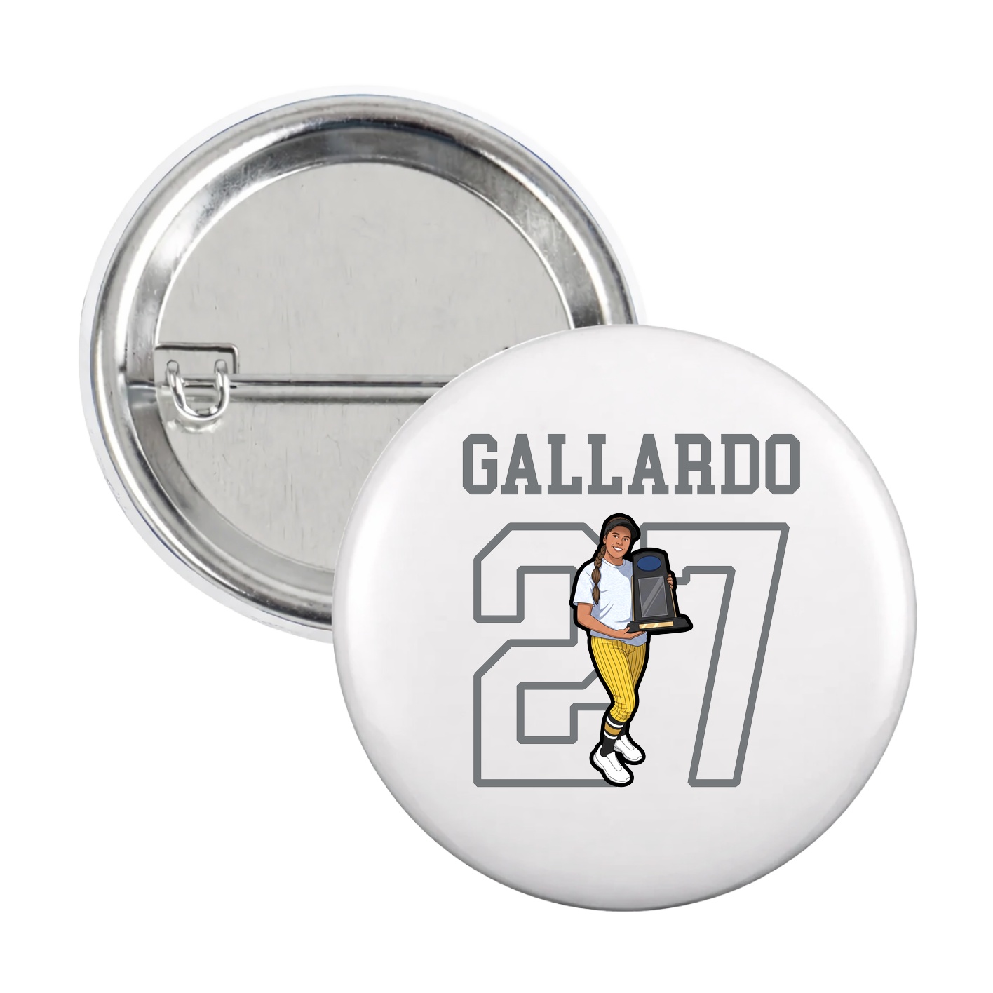 Game Day Button — Shirsey in White