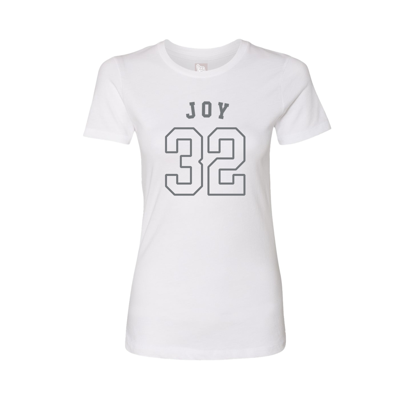 Fitted Women's Tee — Shirsey Arch in White