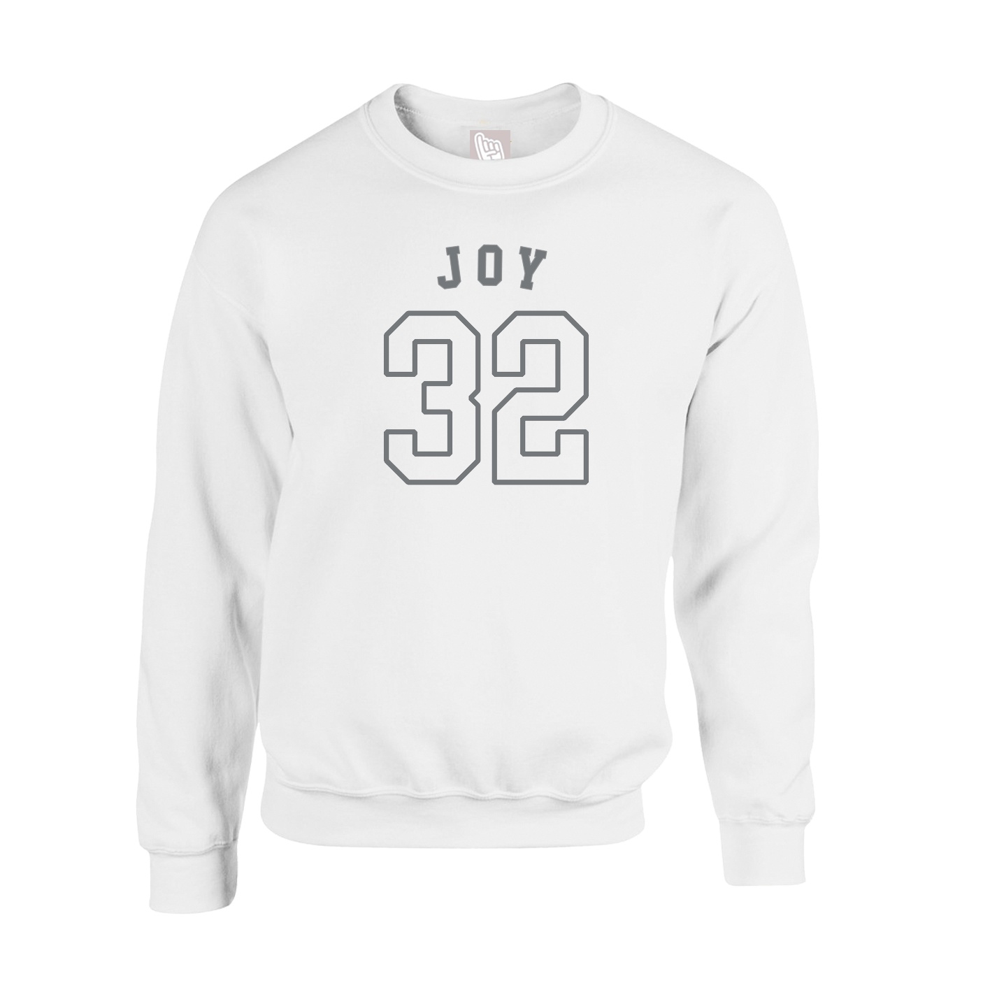 Fleece Crew — Shirsey Arch in White
